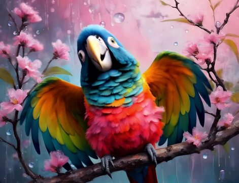 Couleurs Vivantes dans une Danse Naturelle