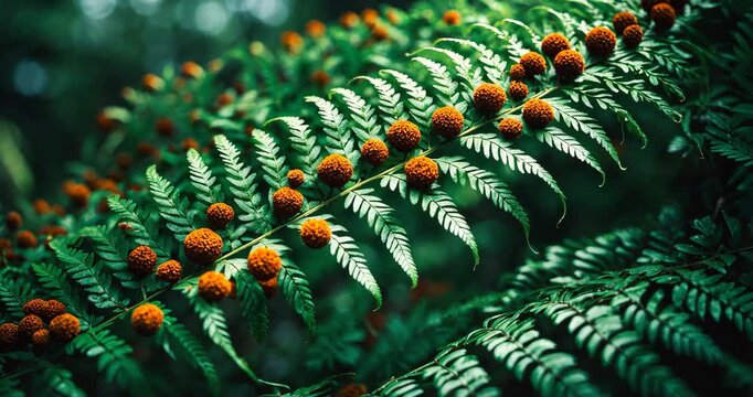 Close-up of a fern backdrop.