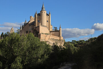 alcazar palace in segovia in spain 
