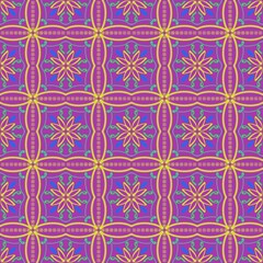 vector seamless pattern with flowers