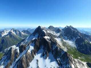 swiss alps in the winter