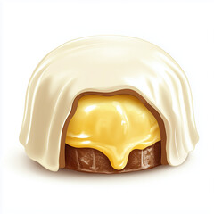 Fototapeta premium cake ball sweet milk