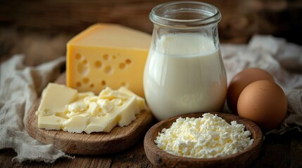 Food, milk, egg yolk, cheese