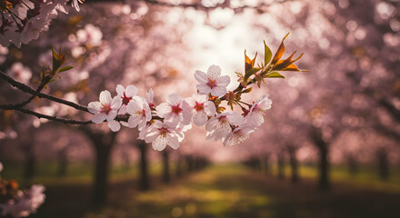 Obraz premium Delicate Spring Flowers in Bloom