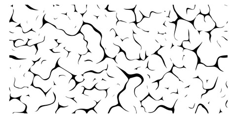 black and white vector background of cracked dry soil resembling drought or desert surface