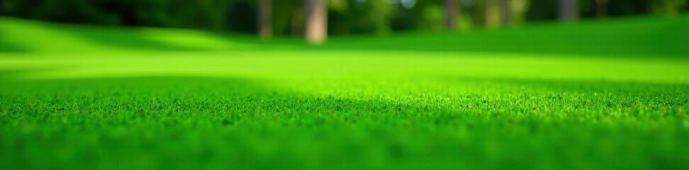 Naklejka premium Intricate putting green texture, short blades , turf, lush