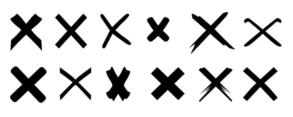 Check icons.Check or tick icon. Big set of black check or tick icons for design. Check symbol isolated. Vector illustration.