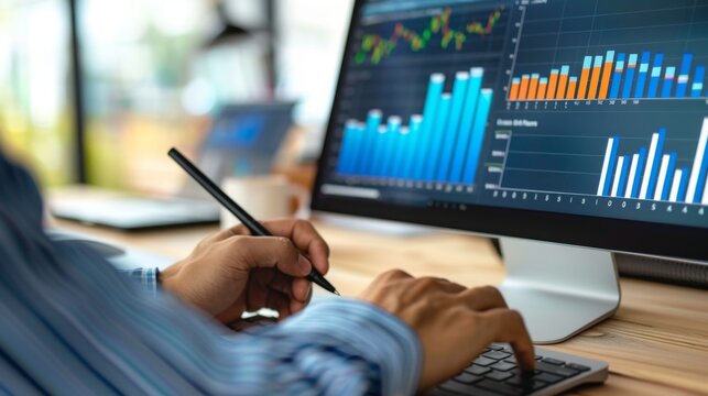 Analyzing business data through advanced analytics and visualization tools for better decision making