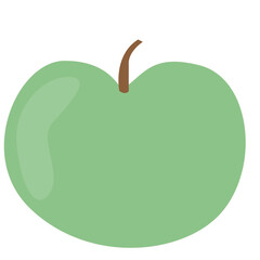 Apple Fruit Funny Icon Symbol. 