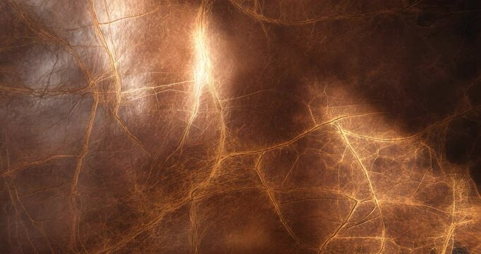 Close Up Background of Brown Distressed Leather