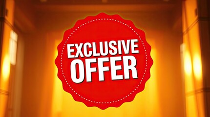 Promotional graphic displaying an exclusive offer in bold letters