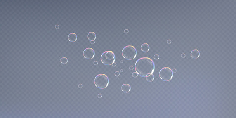 	
Rainbow Reflections: Realistic Soap Bubbles Collection.	