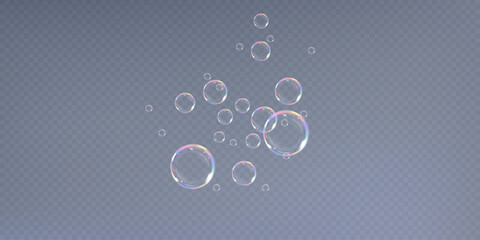 	
Rainbow Reflections: Realistic Soap Bubbles Collection.	
