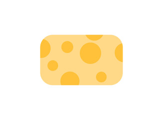 Illustration of an Hygiene Sponge Flat Icon