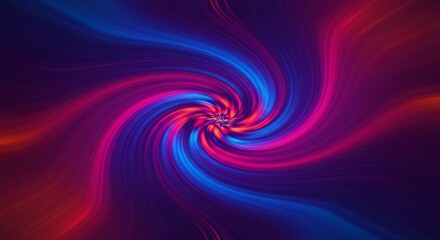 Obraz premium Abstract Swirling Nebula Vibrant Red and Blue Cosmic Vortex