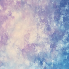 Obraz premium a soft pastel watercolor background with gentle hues of blue, pink,