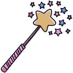 Magic stick icon
