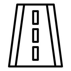 Road (Street) Vector Line Icon Design