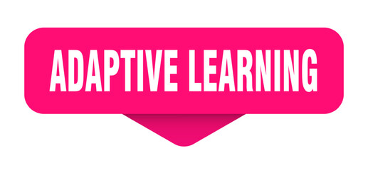 adaptive learning sticker. adaptive learning sign on transparent background