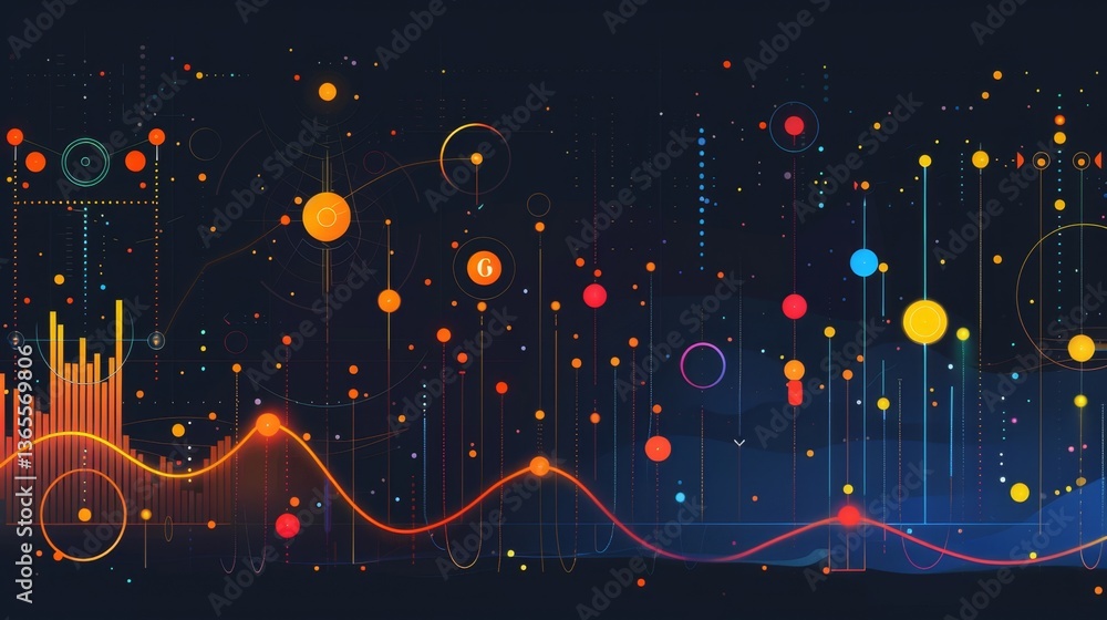 Poster data visualization boosts business analytics for better decision-making and strategic planning