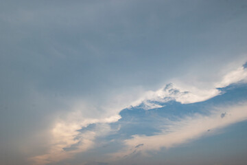 Obraz premium Beautiful blue sky with white clouds, Dramatic clouds in the sky