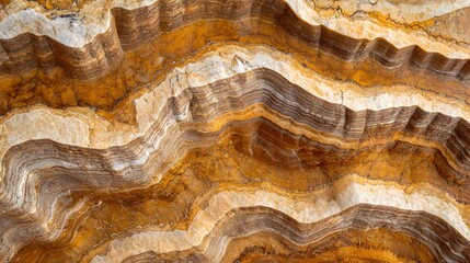 Intricate Marble Stone Surface with Flowing Veins and Curves in Natural Geological Formation