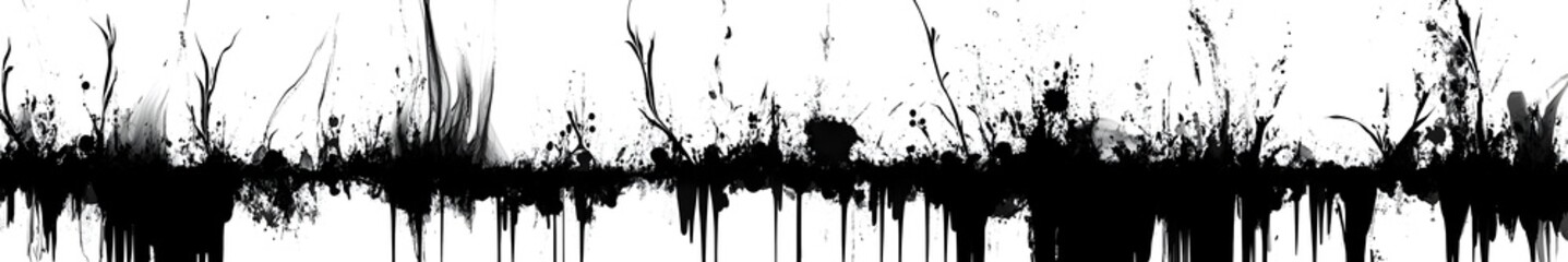 Black Ink Splatter Texture: An artistic display of dynamic ink splatters and stains, creating a dramatic and textured backdrop with visual depth and character.