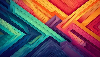 this vibrant abstract pattern features bold zigzag shapes in various colors creating a dynamic and visually engaging background for design projects
