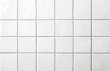 Close up of a white square tile pattern forming a grid, with a clean and minimalist aesthetic design