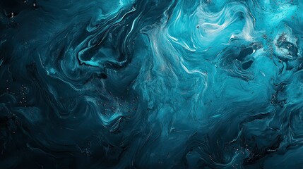Mesmerizing blue liquid swirl with dynamic and artistic abstraction effect, created by ai generated