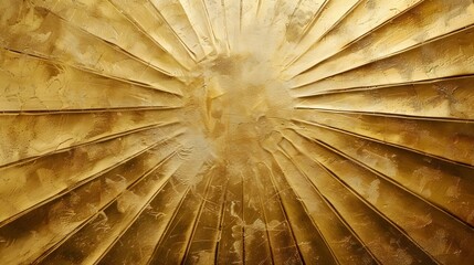 Radiant Golden Sunburst Background Symbolizing Wealth and Success