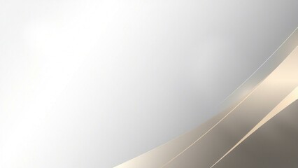 Luxurious Abstract Design with Gold and Silver Curves