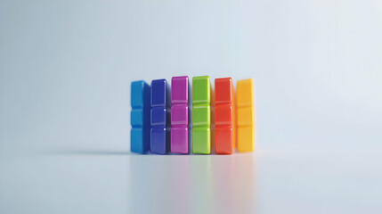 Colorful Bar Chart Representing Financial Data Trends and Analysis