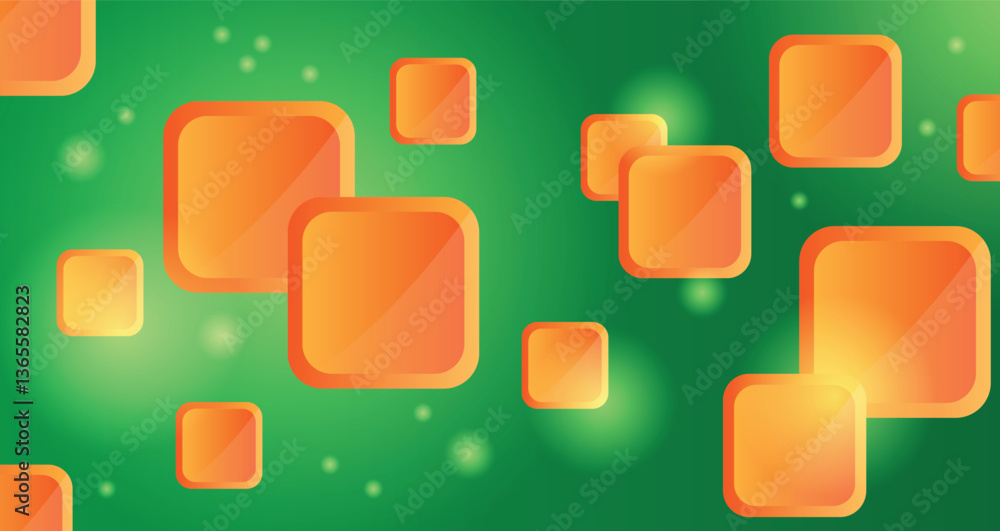 Poster bright colored rectangular shapes glossy modern background. graphic design elements and resources ve