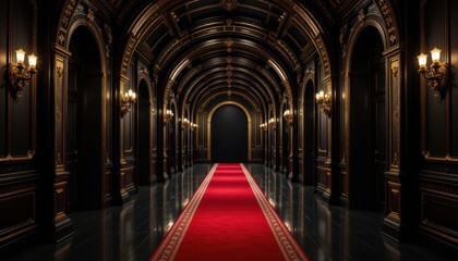 Obraz premium Elegant hallway photography with opulent touch