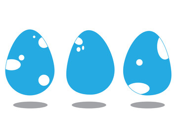 Easter Egg Icon Black Line. Easter Egg Vector with stroke. Set of black and white eggs. Vector set of easter eggs, silhouette. Easter day element set. Vector illustration of egg. 