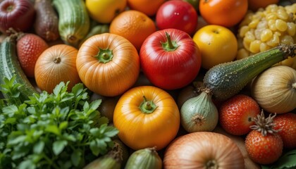 Urban vegetable market fresh produce in natural light