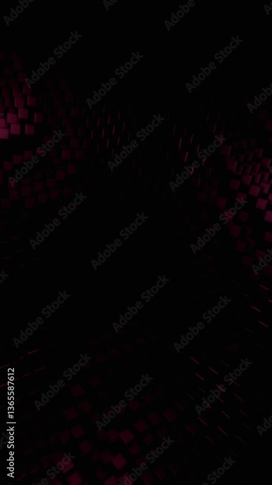 Canvas Prints abstract dark purple grid pattern: digital art