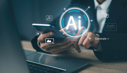 AI in Business generative Intelligence and Data Analysis with Video Automation artificial intelligence transforming business through smart lectures, automation, and visual content solutions.