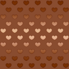 rose gold hearts seamless pattern . elegant retro futuristic greeting background .