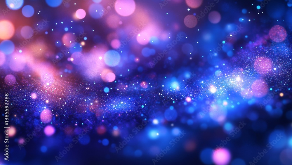 Poster abstract bokeh background with vibrant colors