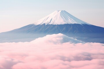Mountain Fuji mountain outdoors volcano.