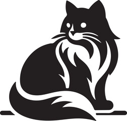black cat vector illustration
