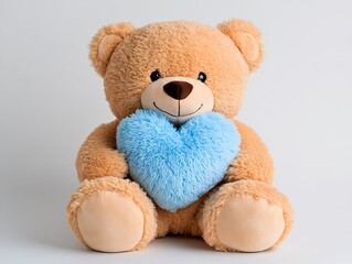 Obraz premium Teddy Bear Holding Heart.