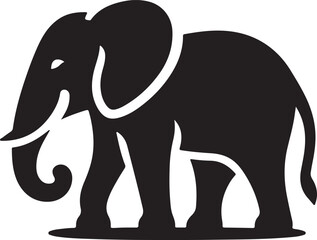 elephant silhouette vector