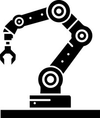 Robotic arm working in a factory setting during daytime showcasing advanced automation technology and precision