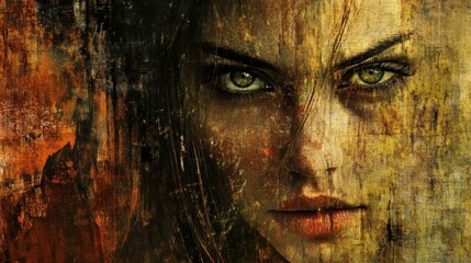 Grunge textures add an edgy, distressed effect