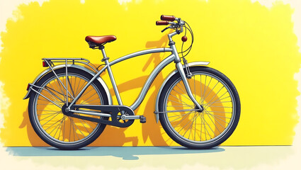 Fototapeta premium bicycle on the wall