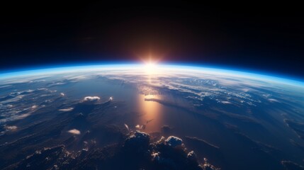 A breathtaking view of Earth from space.
