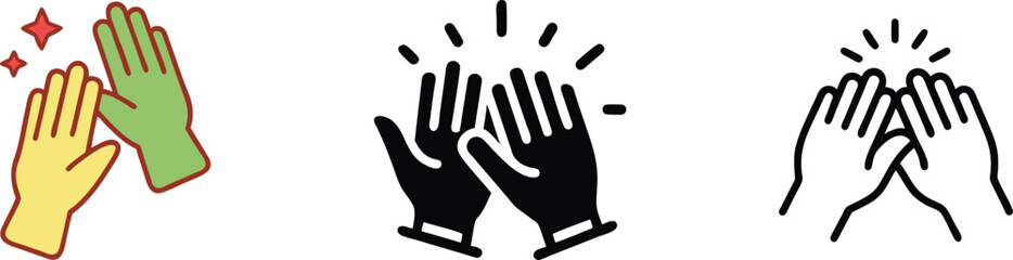 High Five Variations Teamwork, Collaboration, Success, Celebration, Achievement